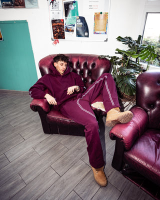 SIDE LOGO PANTS WINE