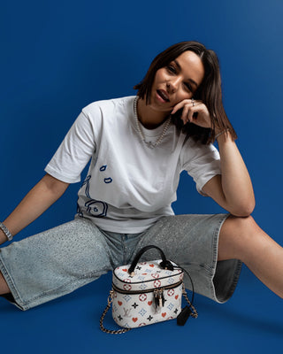 SIDE LOGO TEE - FEHÉR