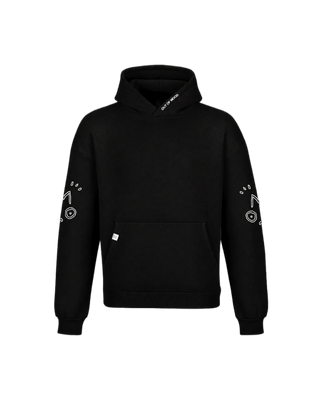 SIDE LOGO HOODIE - BLACK