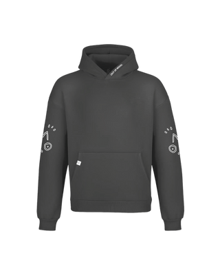 SIDE LOGO HOODIE GREY