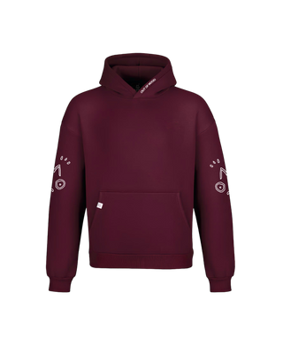 SIDE LOGO HOODIE WINE